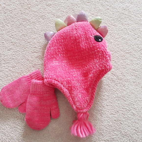 Dino Hat and Mitt Set - Picture 2 of 3